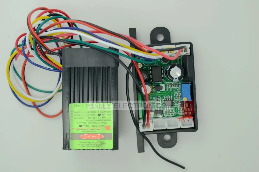12V 532nm 50mw зеленый лазерный модуль DPSS Вентилятор охлаждения TTL 0 30KHZ DIY Lab высокое
