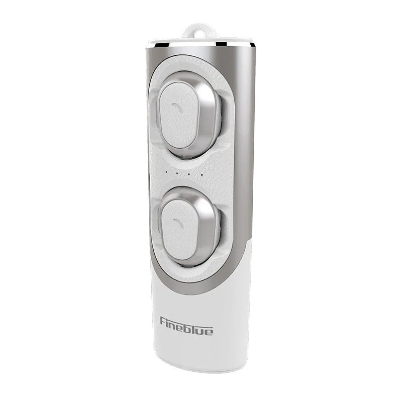 Белый Fineblue XS Mini dual ear Беспроводная Bluetooth 5,0 Bass гарнитура вкладыши Звук бинауральные наушники с магнитной зарядной розеткой - Цвет: Белый