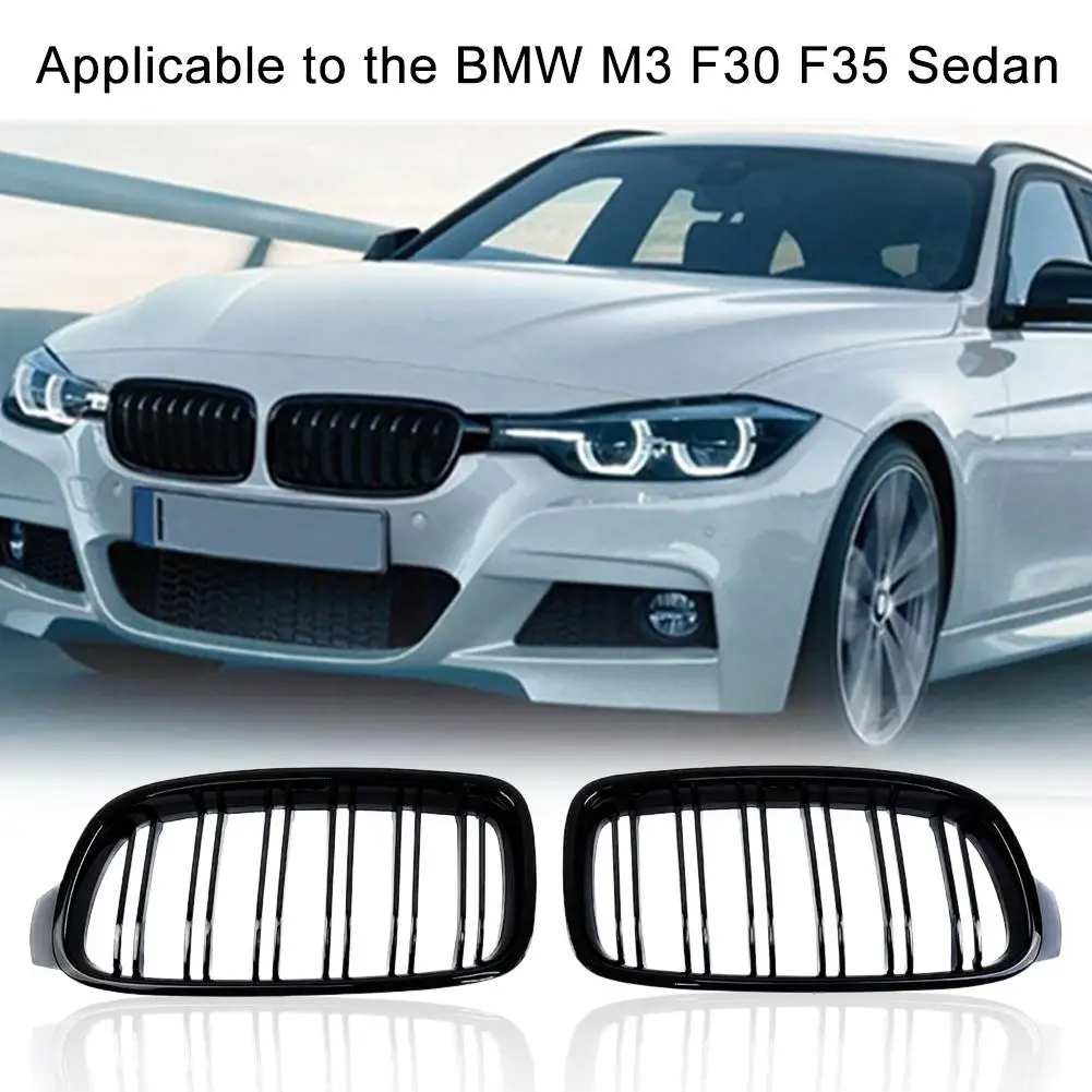 Новый 1 пара Средний сетчатый гриль ABS автомобильные аксессуары для BMW M3 F30 F31 F35