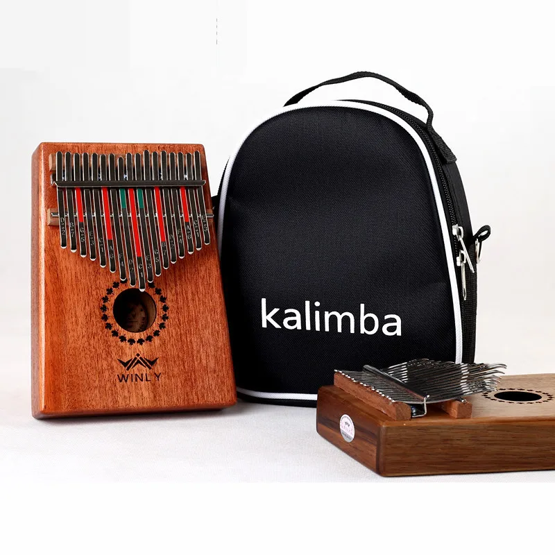 17 ключ палец калимба Mbira Sanza большой пианино карманный размер поддерживающая