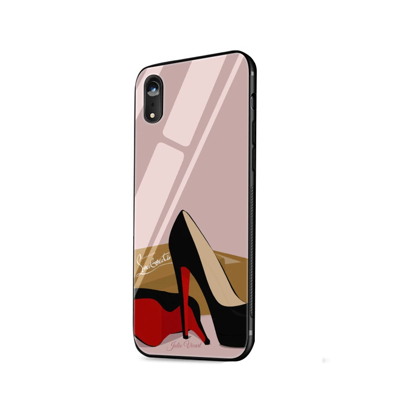 Туфли на высоком каблуке балетки из ТПУ чехол для iPhone 11 Pro XR X XS Max 5 5S 6 6s 7 8 Plus |