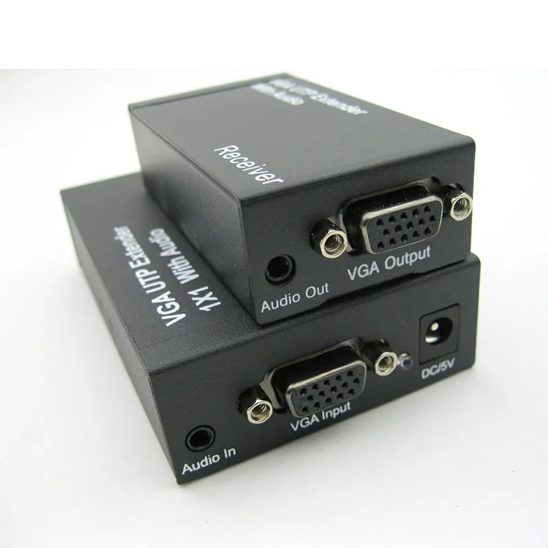 Разветвитель VGA UTP 1x1 с аудио вверх Cat5/6 до 300 м разветвитель ресивер поддержка
