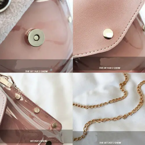 Роскошная женская прозрачная сумочка пляжный клатч-желе из искусственной кожи