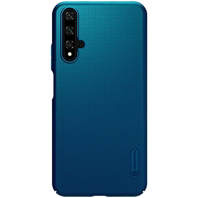 Чехол для huawei Honor 20, NILLKIN, Супер Матовый экран, матовая жесткая задняя крышка из ПК, Honor 20, чехол, подарок, держатель для телефона - Цвет: Peacock blue