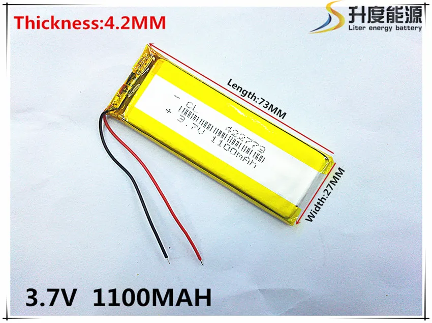 Планшетный аккумулятор 422773 3 7 V 1100mAh литий полимерный LiPo аккумуляторная батарея