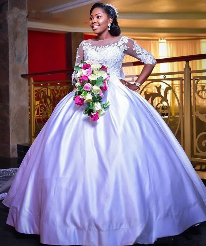 Бальное платье с коротким рукавом свадебные платья 2021 элегантные африканские