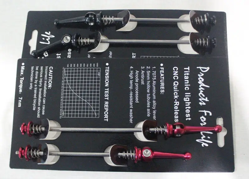 Титановая втулка для велосипеда быстросъемная колес QR черные фитинги шоссейного