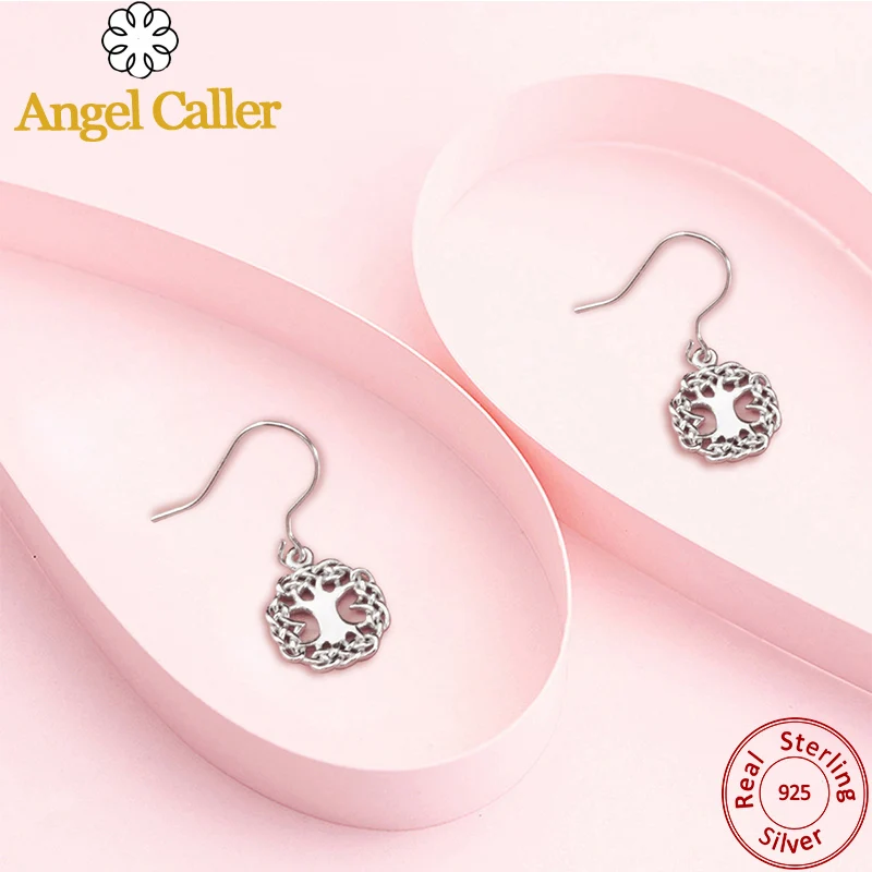 Женские винтажные серьги Angel Caller серебряные из стерлингового серебра S925 пробы с