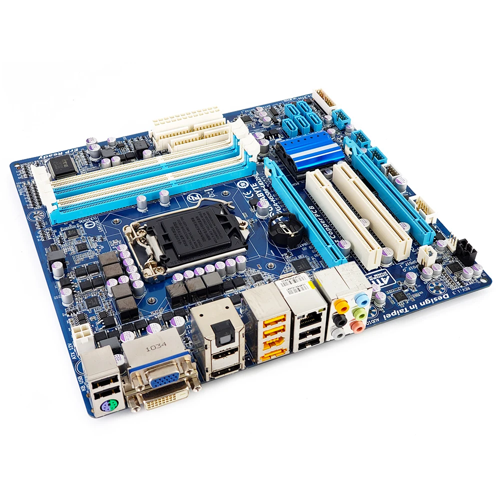 Gigabyte GA-H55M-UD2H рабочего Материнская плата H55M-UD2H H55 LGA 1156 i7 i5 i3 DDR3 16G SATA2 USB2.0 DP E-Sata IEEE1394 микро-atx корпус
