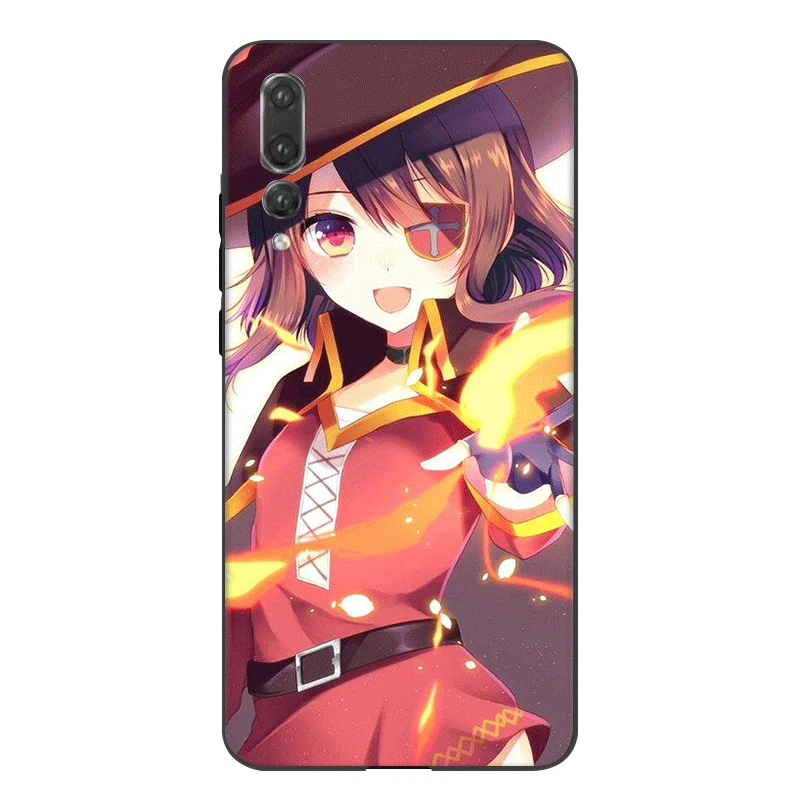 Силиконовый чехол для телефона Konosuba Megumin Huawei P20 P10 P30 P8 P9 Lite Pro P умный защитный |