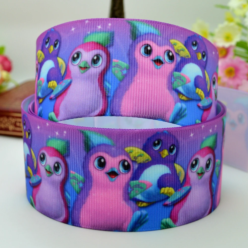 DUWES 1 5 &quot38 мм 2 10 50 ярдов мультфильм жираф Лев напечатанный grosgrain ленты волос ЛУК
