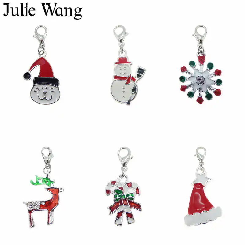 6 шт. эмалированный брелок для ключей Julie Wang|Брелоки| |