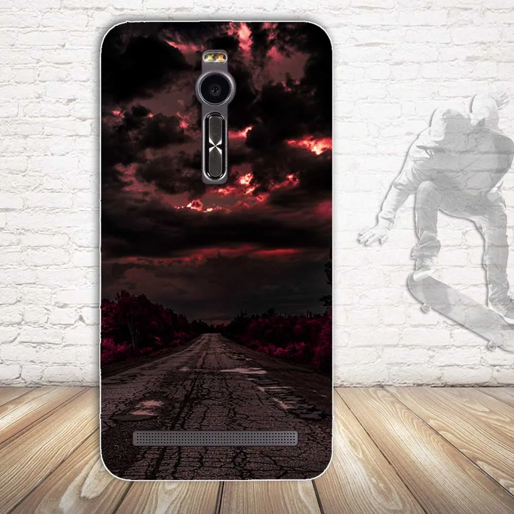 Мягкий чехол из ТПУ для Asus Zenfone 2 ZE551ML силиконовый чехол-накладка Deluxe | Мобильные