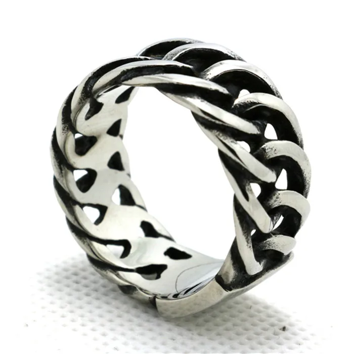 1 шт. новейший дизайн простой байкерское кольцо из нержавеющей стали 316L мужское