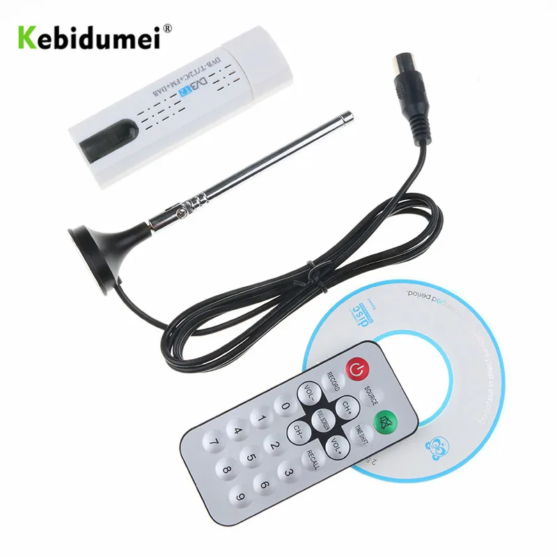 Цифровой спутниковый ТВ тюнер kebidumei DVB t2 usb с антенной дистанционный HDTV приемник 2 0