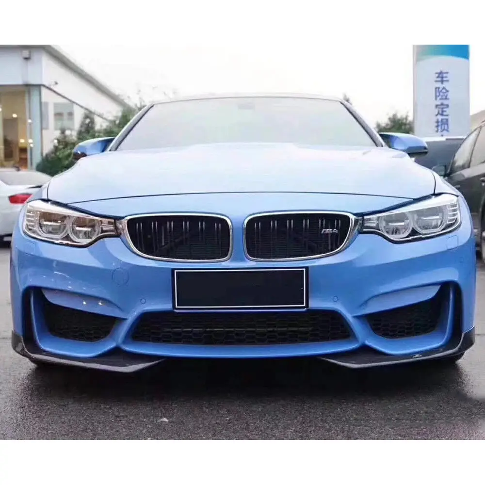 Сплиттер для губ из углеродного волокна BMW 3 4 Серии F80 F82 F83 M3 M4 2014 2018 AC Style|Обвесы| |