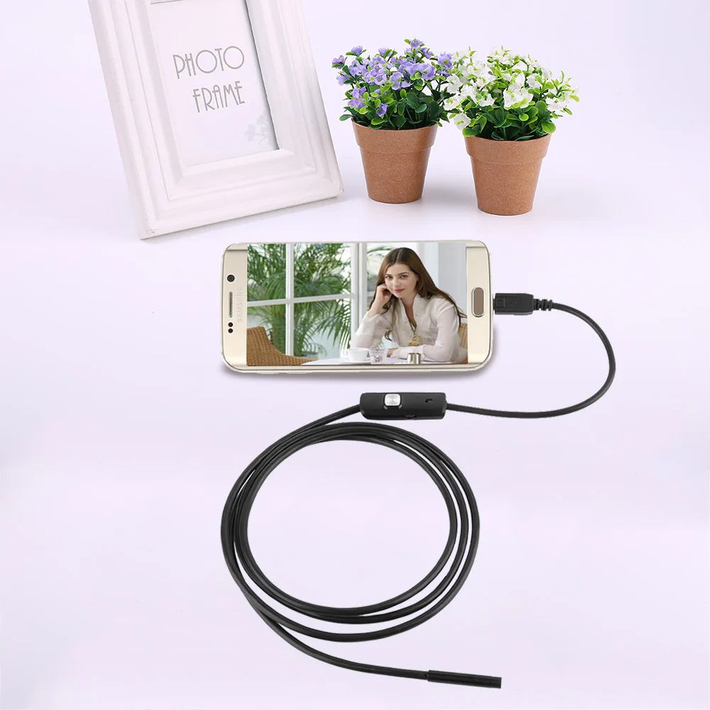 Giantree HD 720 P 1 м 8 мм светодиодный WiFi эндоскоп Водонепроницаемая видеокамера для Android