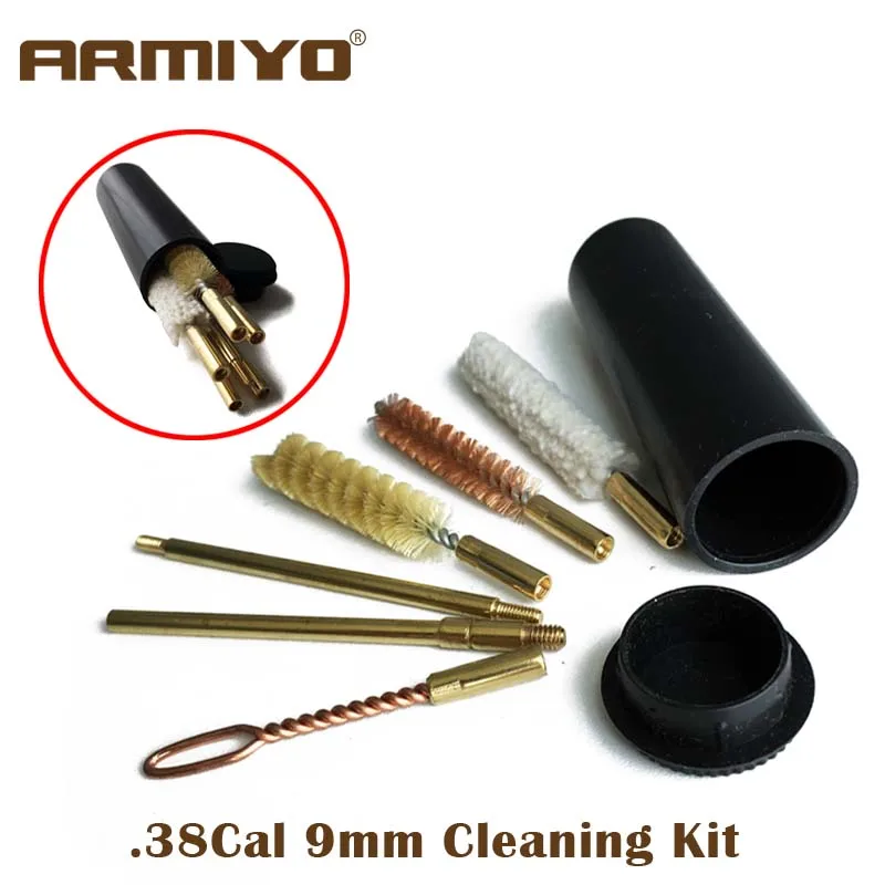Комплект для чистки пистолета Armiyo 38Cal 357Cal 9 мм портативный комплект хранения