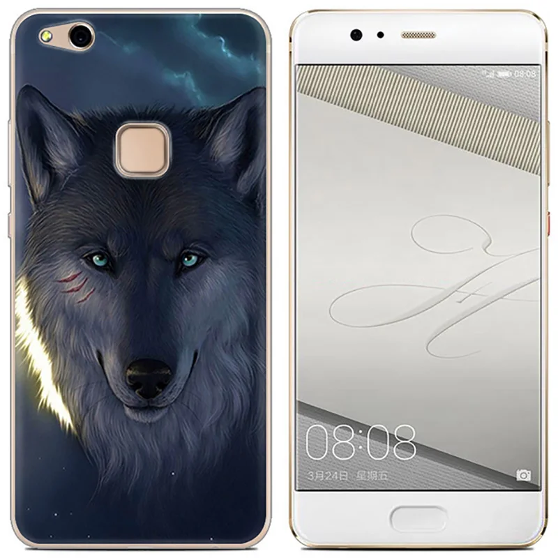 УФ картина чехол для Huawei P10 lite мягкий силиконовый красочный мультфильм чехлы