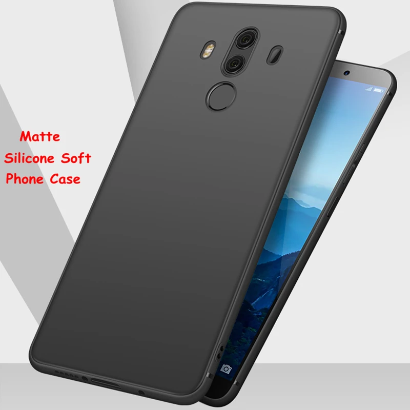Роскошный мягкий силиконовый матовый чехол для телефона Huawei Mate 8 9 10 pro