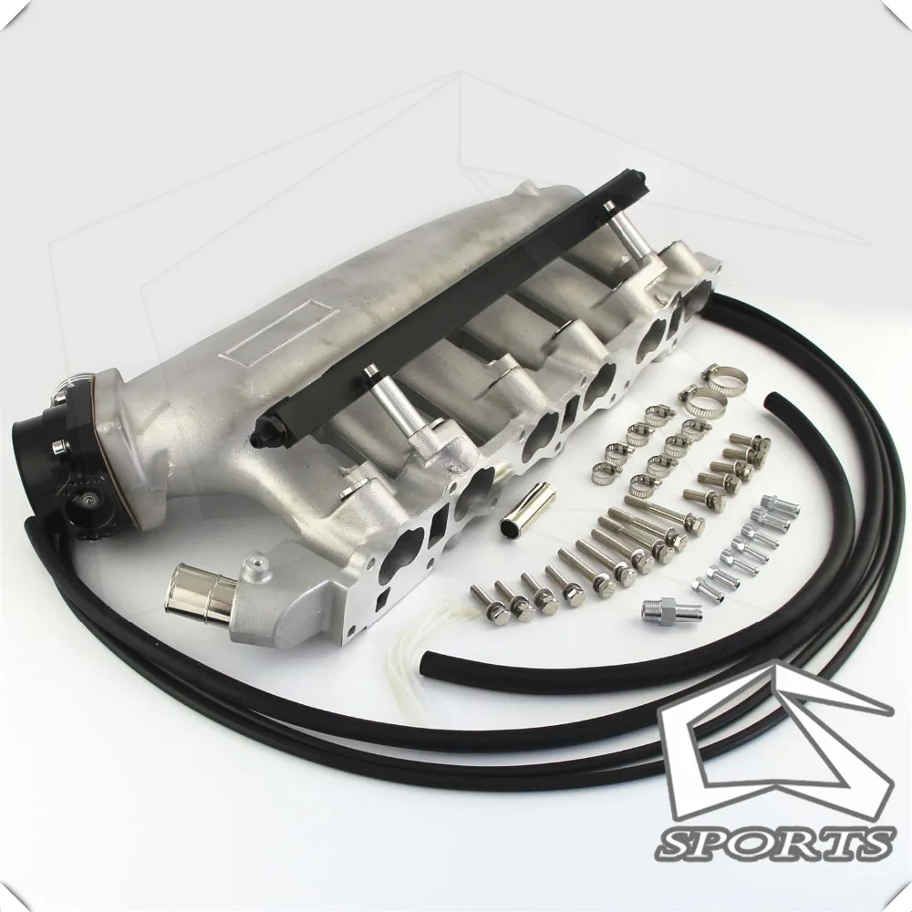 Intake Manifold +Fuel Rail &amp90-85mm Q45 Throttle Body Fits For N*issan R*33 R*32 R*B25DET | Автомобили и мотоциклы