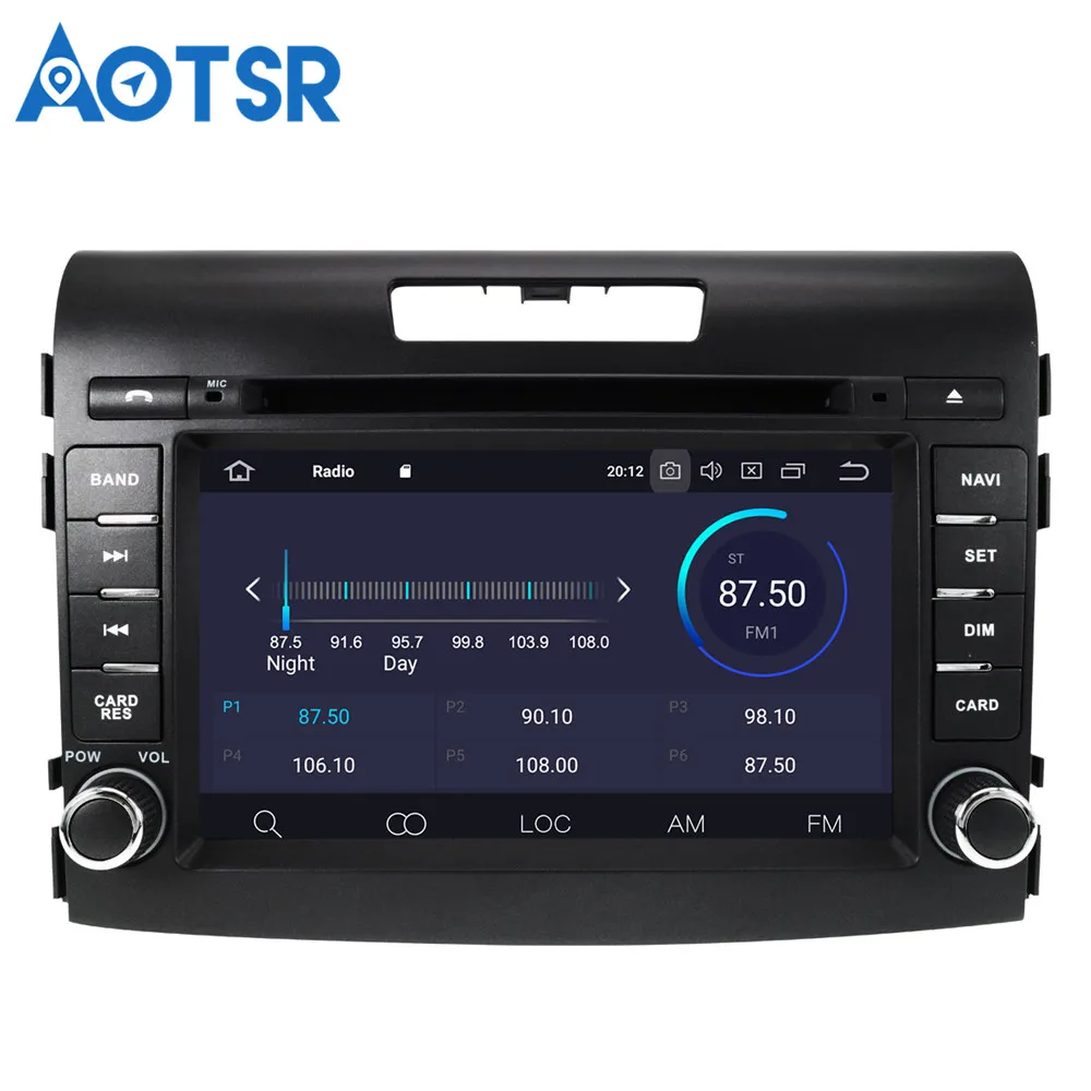 Автомобильный dvd-плеер 2 din 7 дюймов android 9 0 8 ядер для honda crv CR-V 2012-2016 автомобильная
