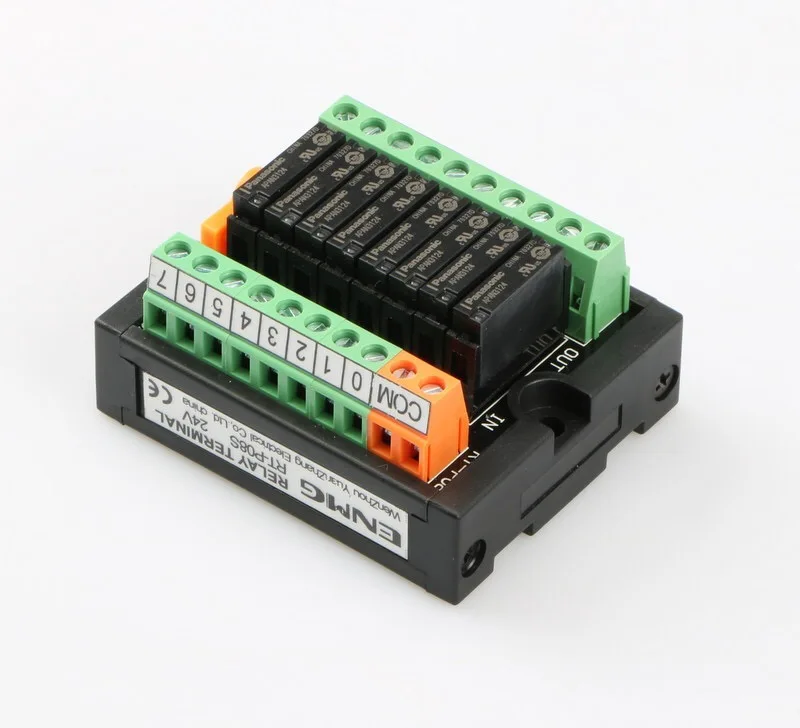 8 полосный релейный модуль с открытым контактом разъемом plc выходной сигнал
