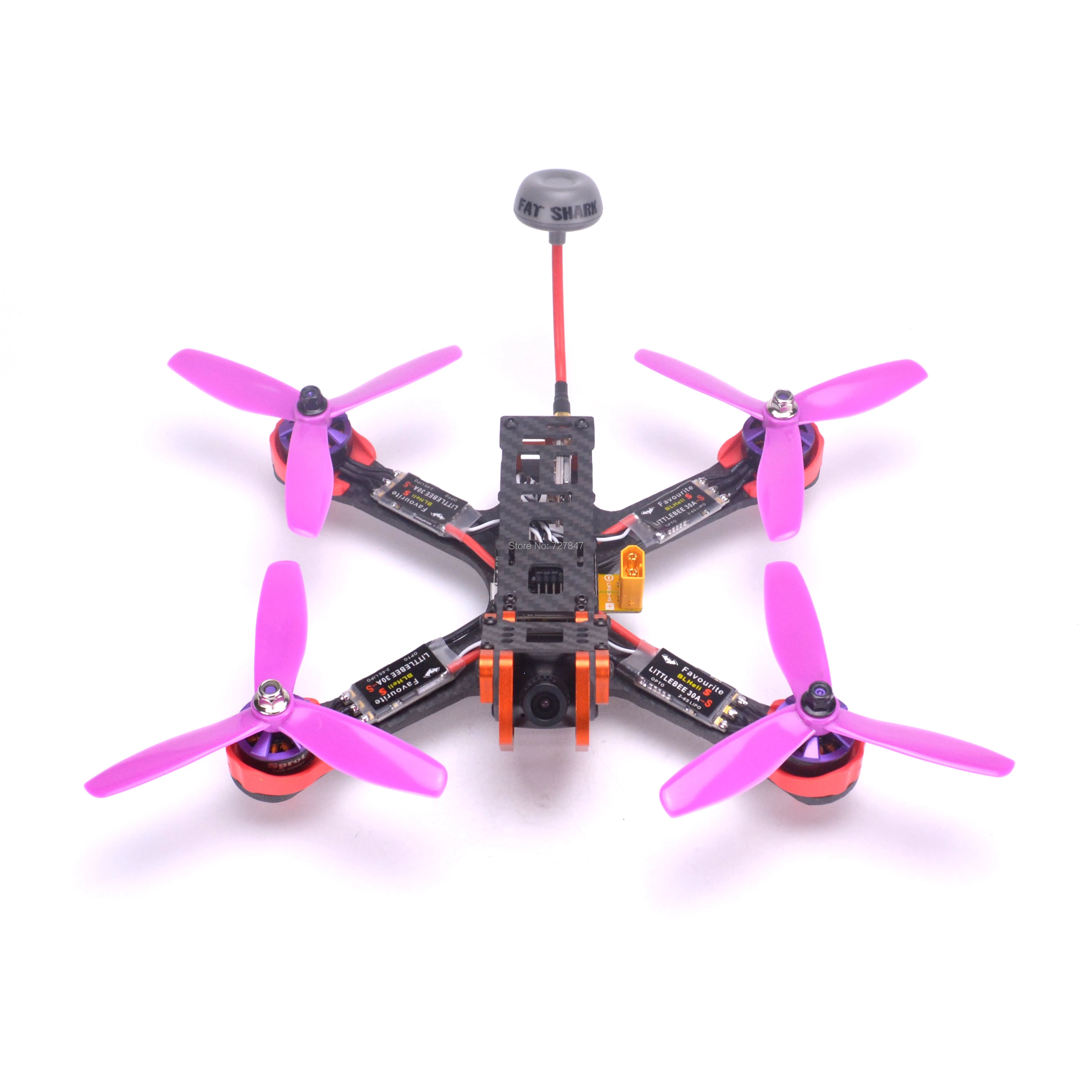 Flysky I6 Хамелеон 220 мм FPV рама F3 управление полетом 2205 2300kv двигатель Littlebee 30A BLHeli s ESC