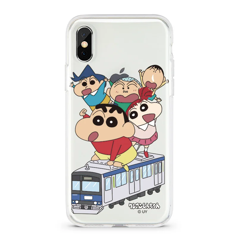 Чехол для мобильного телефона Crayon Shin-chan iPhone Xs XR Max 6s 7 8 Plus защитный чехол с рисунком