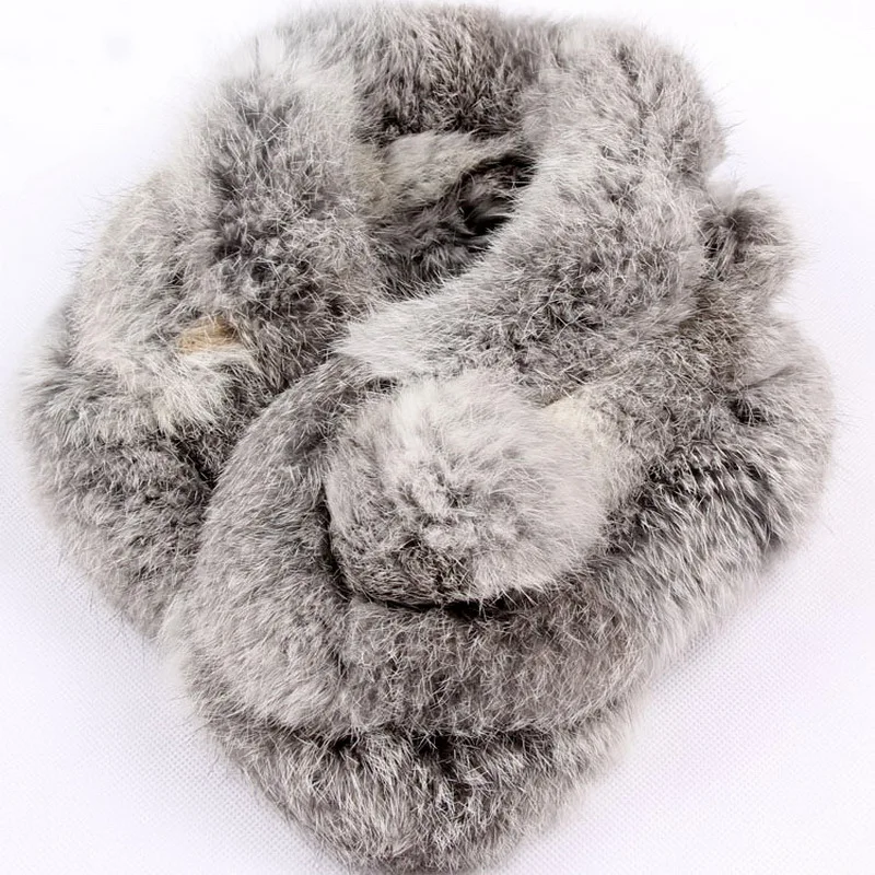 Шарф из натурального меха HSPL Осень зима 2017 шарф кролика с шарфом|rabbit scarf|fur scarfreal fur
