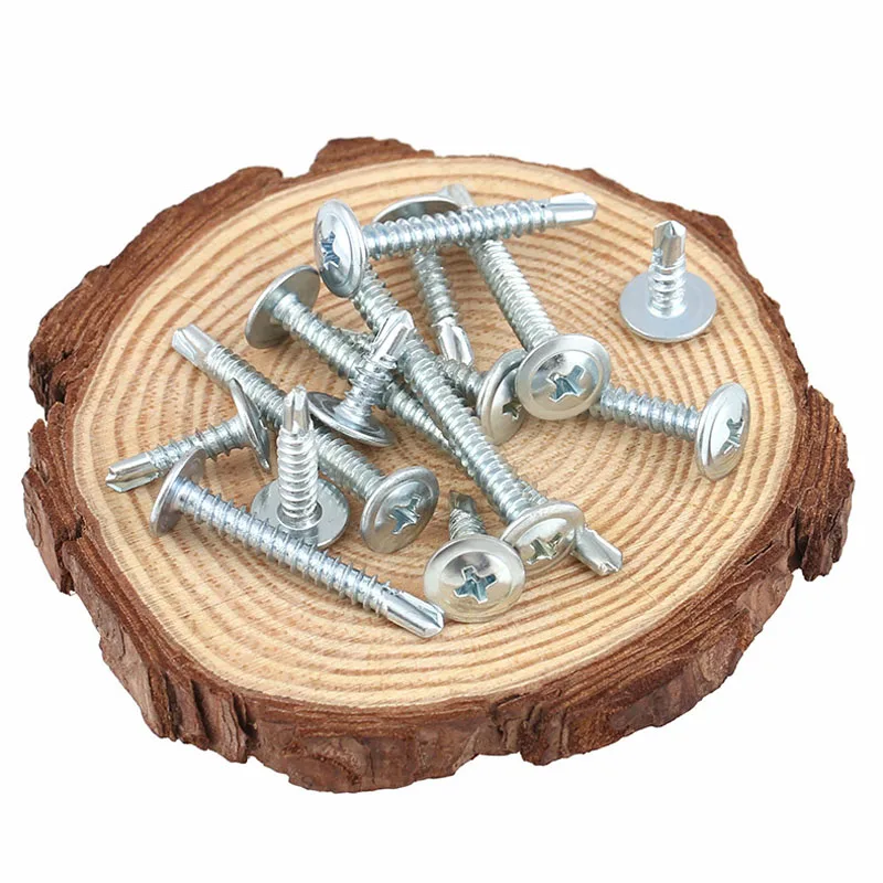 20PCS M4.2*13/16/19 50 оцинкованные саморезы с большой плоской головкой/круглая головка