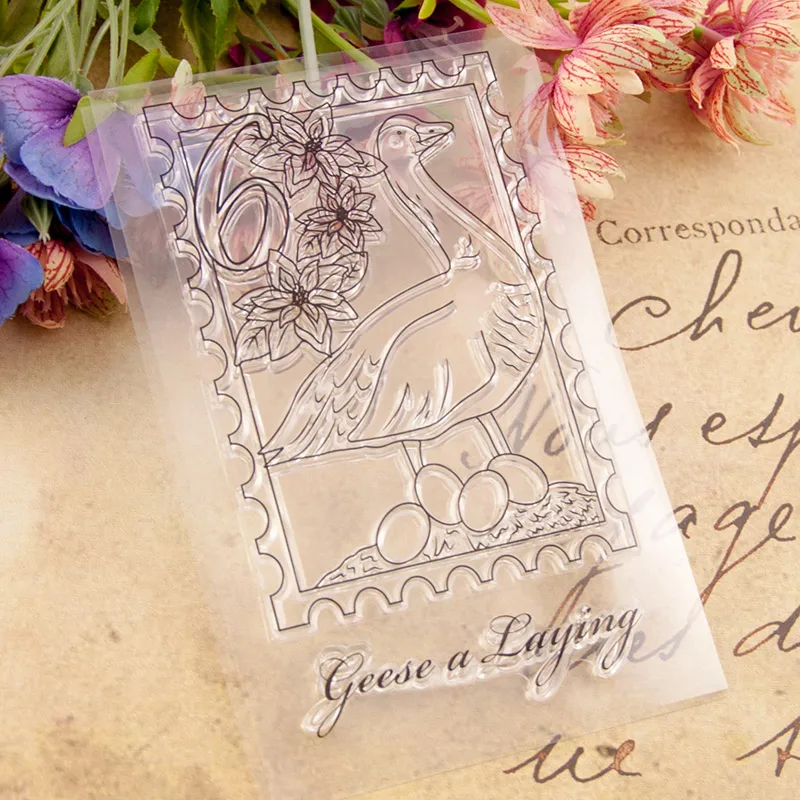 Новый прозрачный силиконовый штамп в виде джиса для печати сделай сам