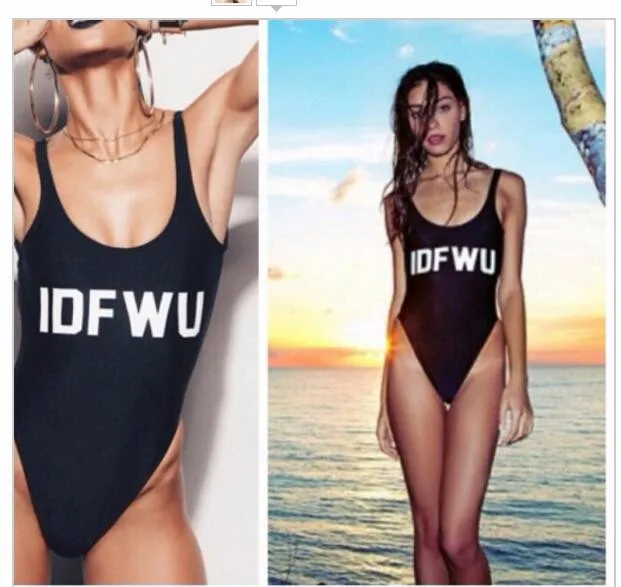 

Summer style IDFWU women swimsuits one piece jumpsuit bodysuit bathing suits backless suit beachwear swimwear custom