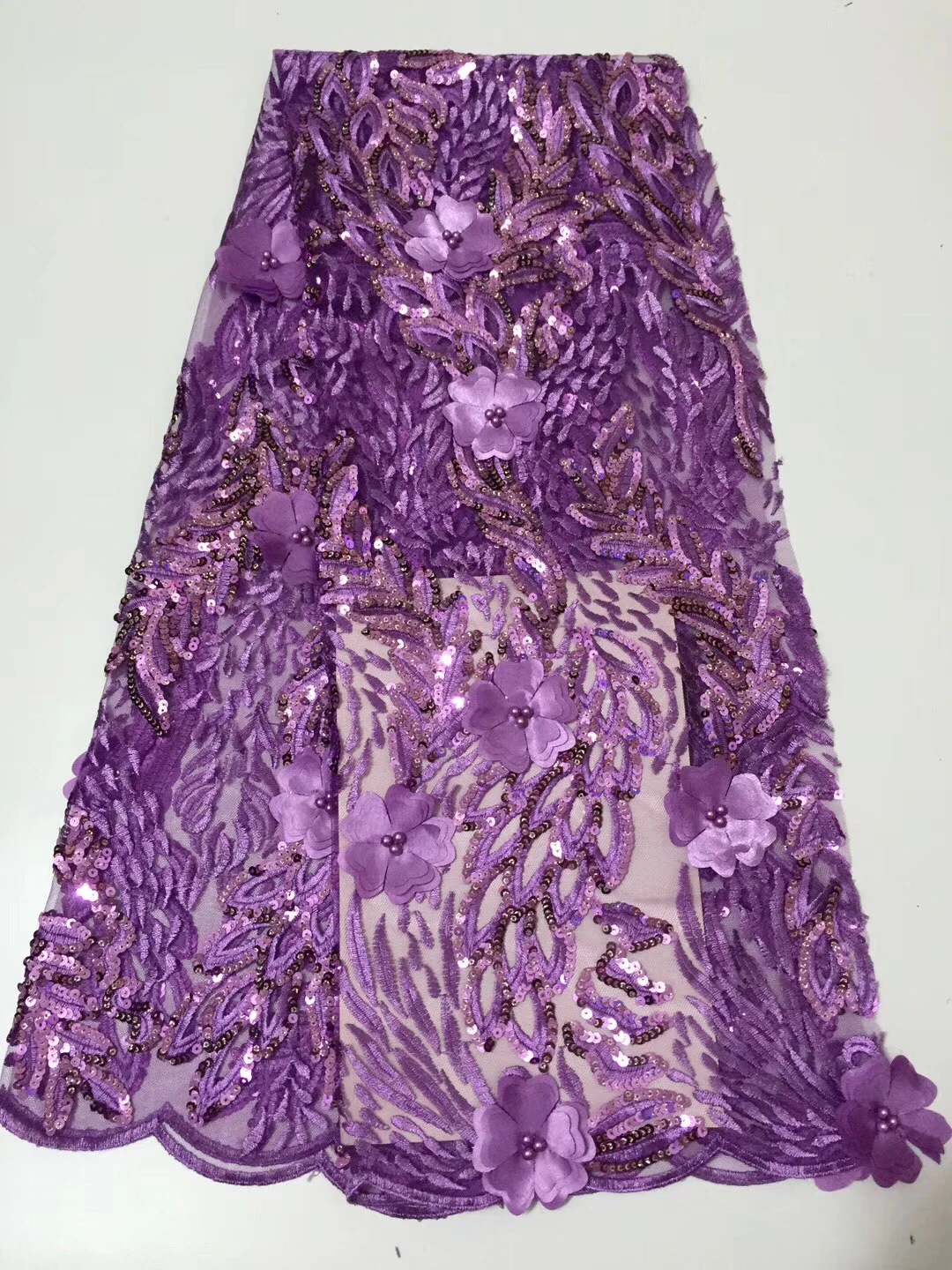 French Lace Material High Quality Net African Fabric With Stone Nigerian Wedding CD104 | Дом и сад