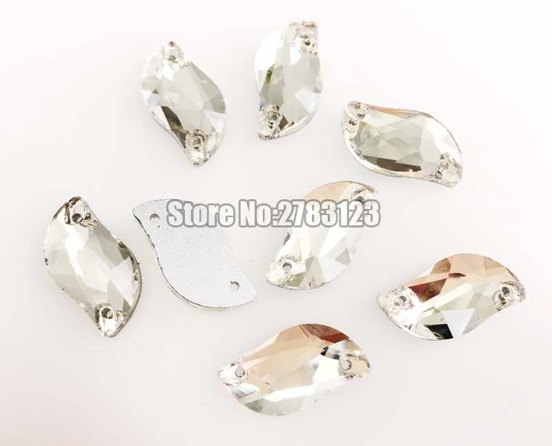 Бесплатная доставка 6x12 мм 10x20 15x30 S образная стеклянная прозрачная белая подвеска