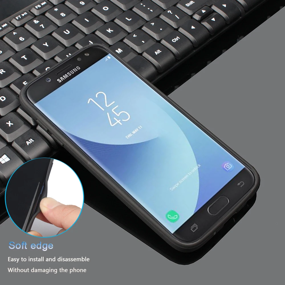 Силиконовая задняя крышка тканевый чехол для Samsung Galaxy J3 J330FM J5 J530FM 2017 европейская