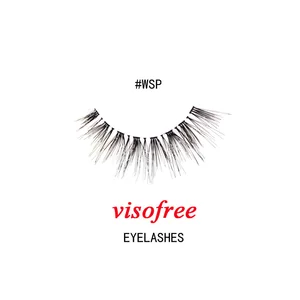 Ресницы Visofree модные мягкие накладные искусственные человеческие волосы ресницы клейкие гламурные перекрещивающиеся ресницы косметика # WSP 1 пара