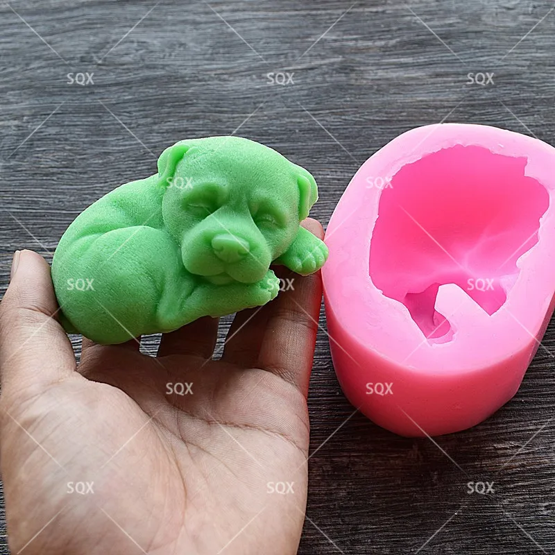 3D Свеча для собак пресс-формы сахара украшения торта Fondant (сахарная) шоколадная