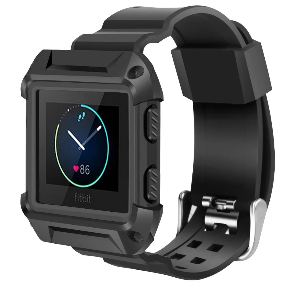 Подходит для Fitbit Blaze Bands ударопрочный тонкий защитный чехол с ремешком Smart Fitness Watch