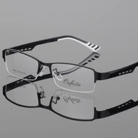 reven jate 2387 half rimless eyeglasses frame prescription semi rim glasses frame for womens eyewear female armacao oculos
