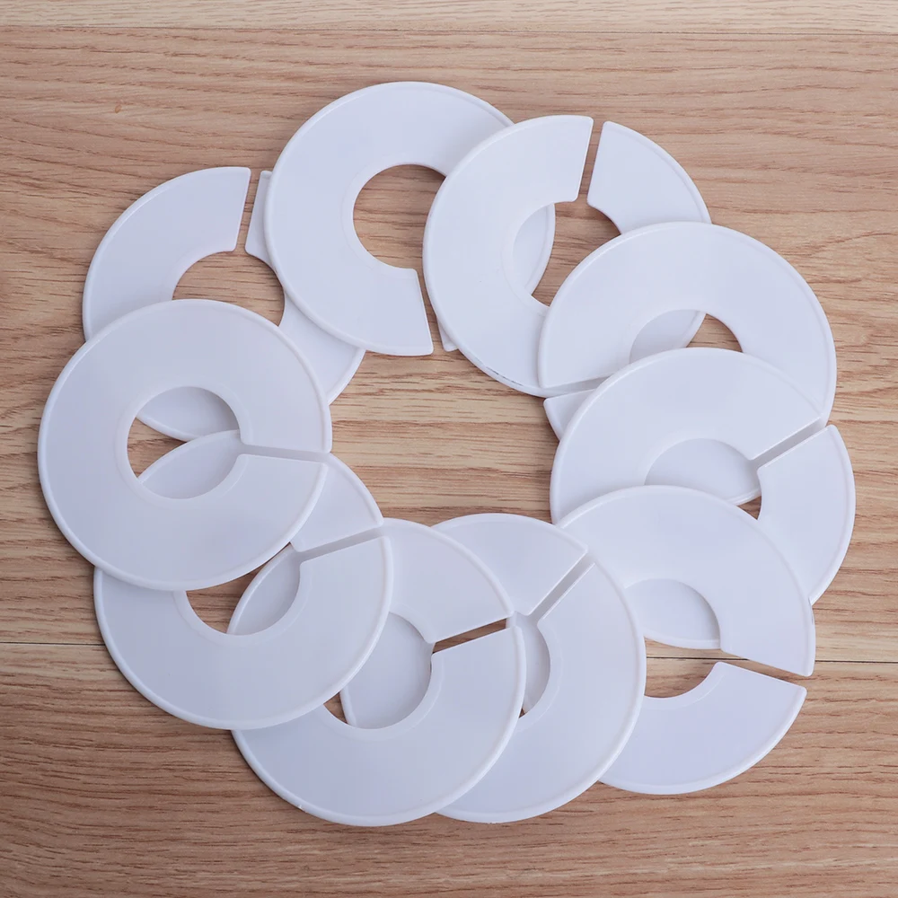 5PCS DIY Clothing Size Dividers Round Hangers Closet Tools White Blank Garment Tags Accessories for Clothes Stores or Home | Дом и сад