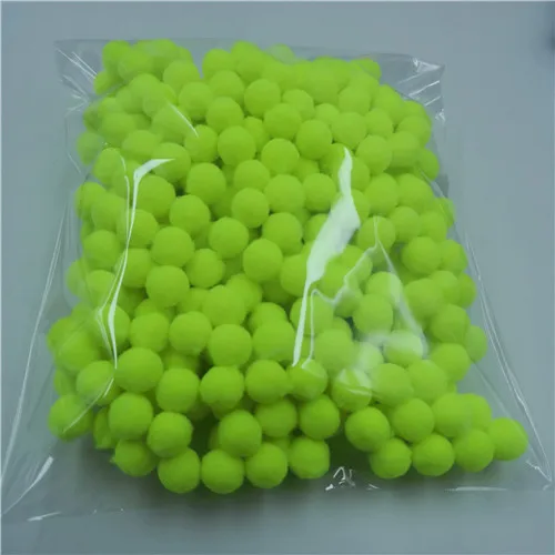 C 30 fluorescence Помпон 10 мм многоцветный мех плюшевый шар для поделок DIY мягкий Свадебный венок украшение дома Одежда для шитья на ткани игрушки аксессуары - Цвет: C 30 fluorescence