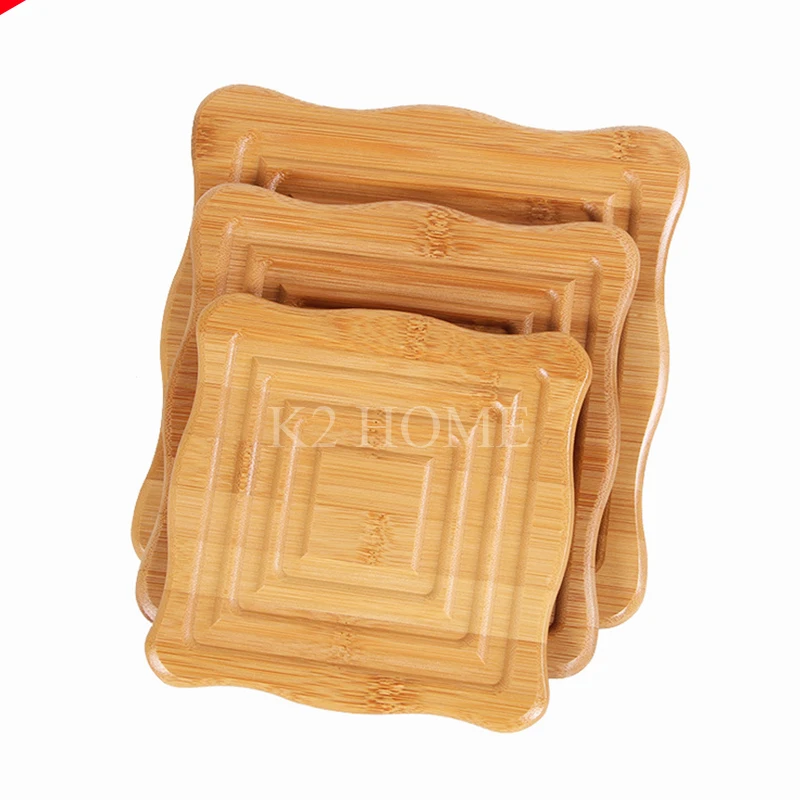 K2 Бамбуковый Коврик для домашней кухни термостойкий многоцелевой держатель