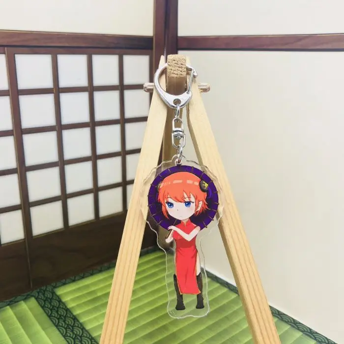 Экшн фигурки GINTAMA аниме акрил Саката гинтоки кацура модель брелок кулон игрушки