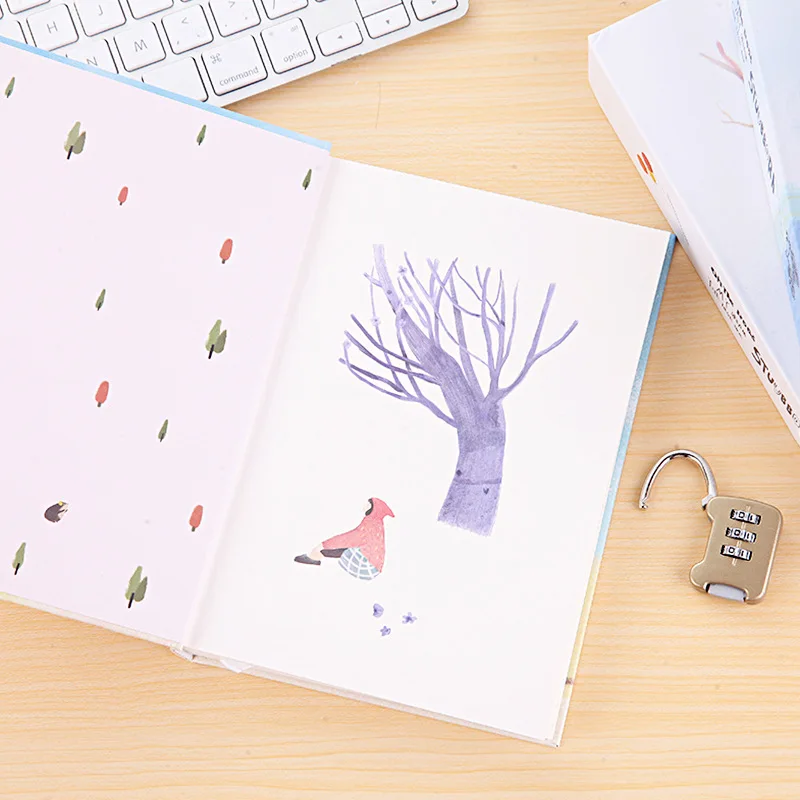 Милый креативный дневник Coloffice записная книжка с замком в подарочной коробке