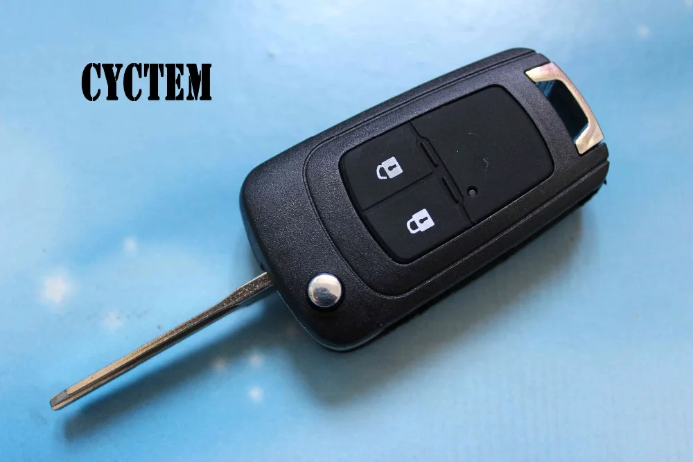 CYCTEM 2 кнопки автомобиль модифицированный Флип складной дистанционный ключ