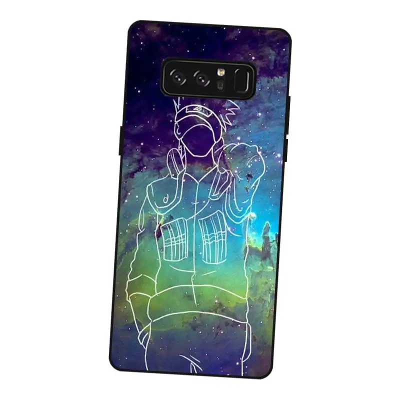 N355 героя аниме Наруто Cool Черный силиконовый чехол Обложка для samsung Galaxy Note 3 4 5 8 9 10
