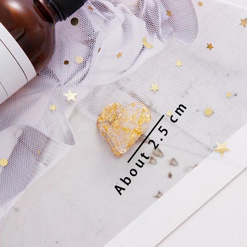 New Fantasy Acetate Gold Silver Foil Geometric Hair Clips Women Girls Sweet Hairpins Headband Hair Claws Hair Accessories