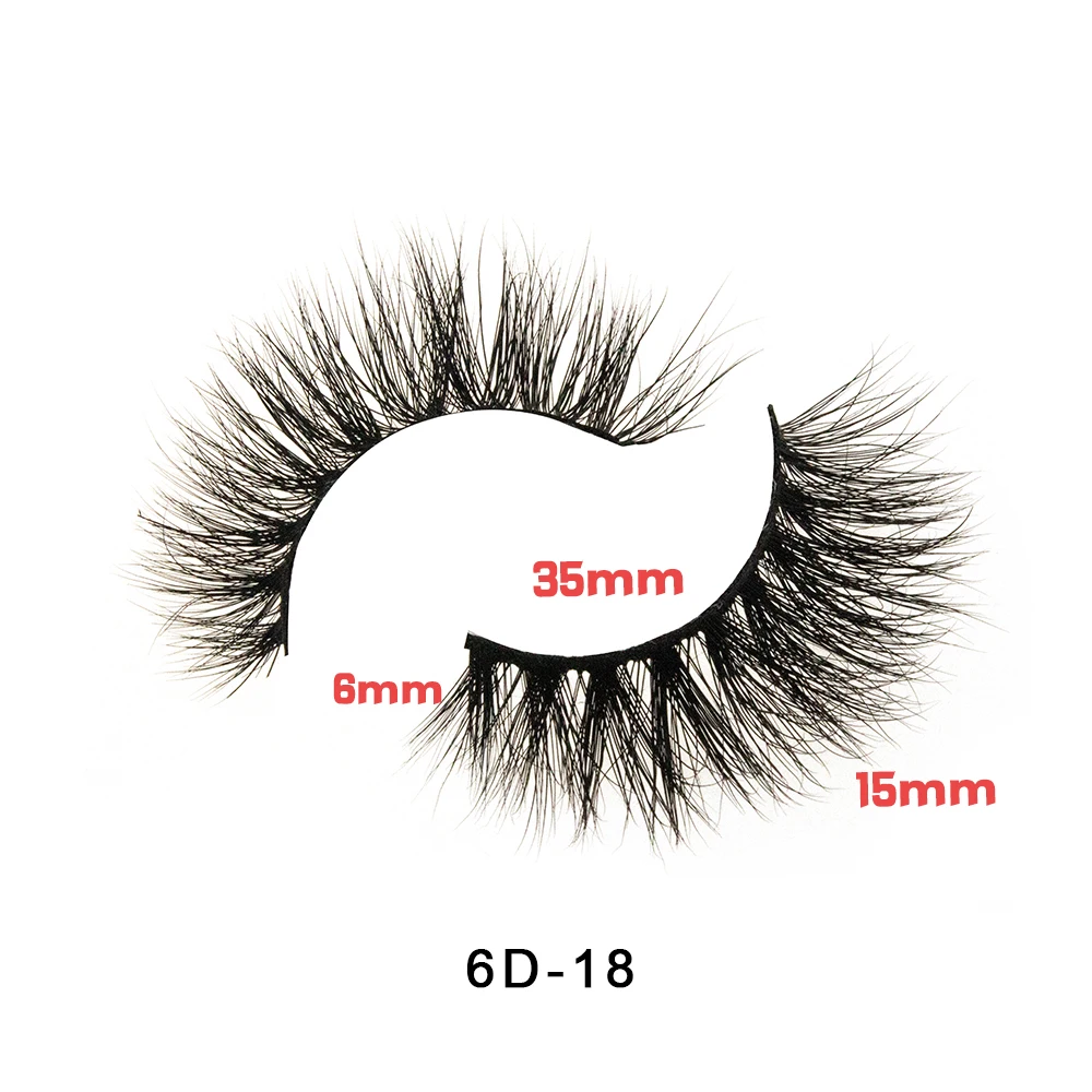 Накладные ресницы Crown Lashes натуральные накладные длинные норковые 3d для макияжа