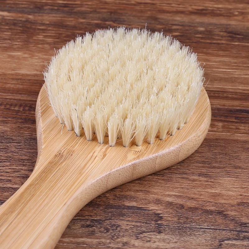 

Handle Wooden Bath Shower Body Back Brush Spa Scrubber Soap Cleaner Exfoliating